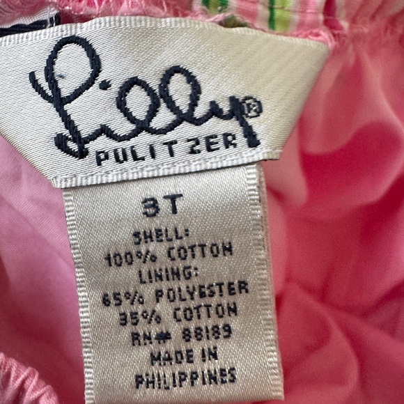 Lilly Pulitzer 3T Girls Pink & White Floral Ruffle Skirt - Picture 6 of 6